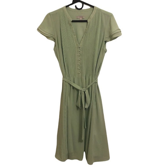 CB Established 1962 Mint Green Belted Button-Down Dress - Picture 3 of 10